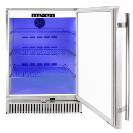 Blaze Outdoor Rated Stainless 24” Refrigerator 5.2 cu. ft. - Blaze Grills