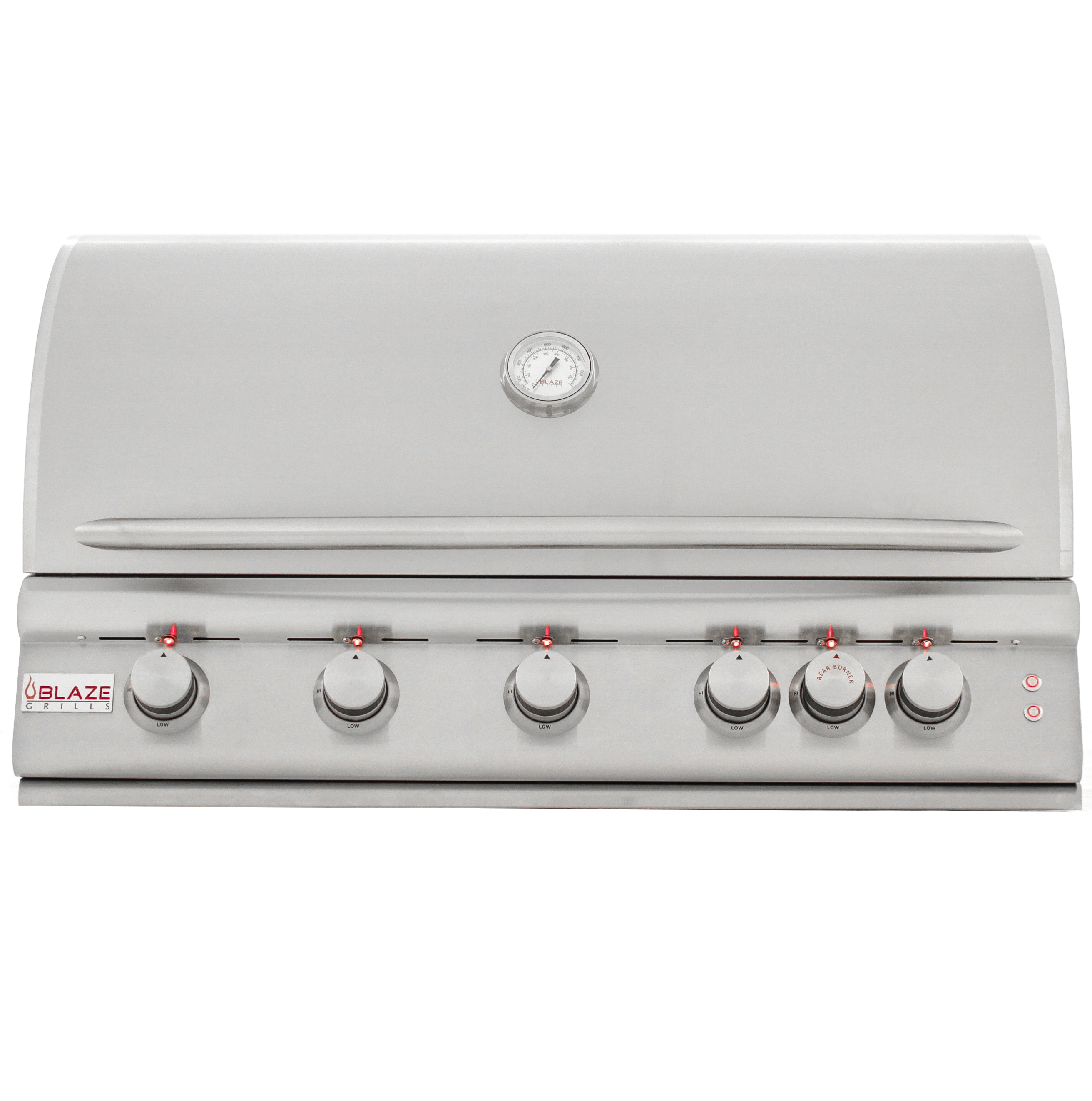 Blaze 40 Inch 5 Burner Lte Gas Grill With Rear Burner And Built In