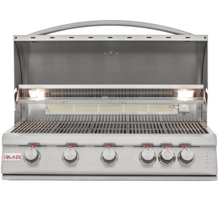 Blaze 40-Inch 5-Burner LTE Gas Grill with Rear Burner and Built-in Lighting  System - Blaze Grills