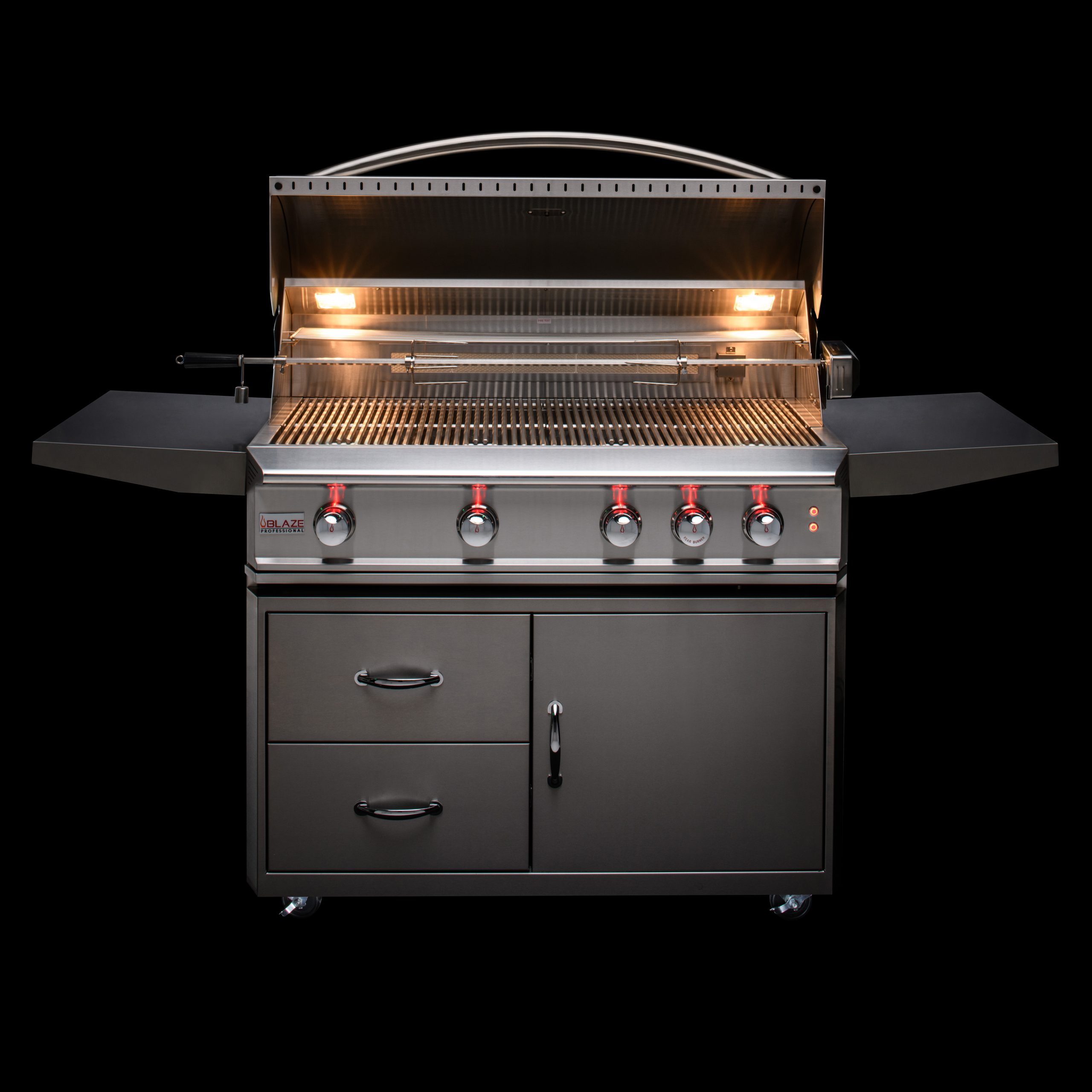 Blaze Professional 44-Inch 4 Burner Built-In Gas Grill With Rear Infrared  Burner - Blaze Grills