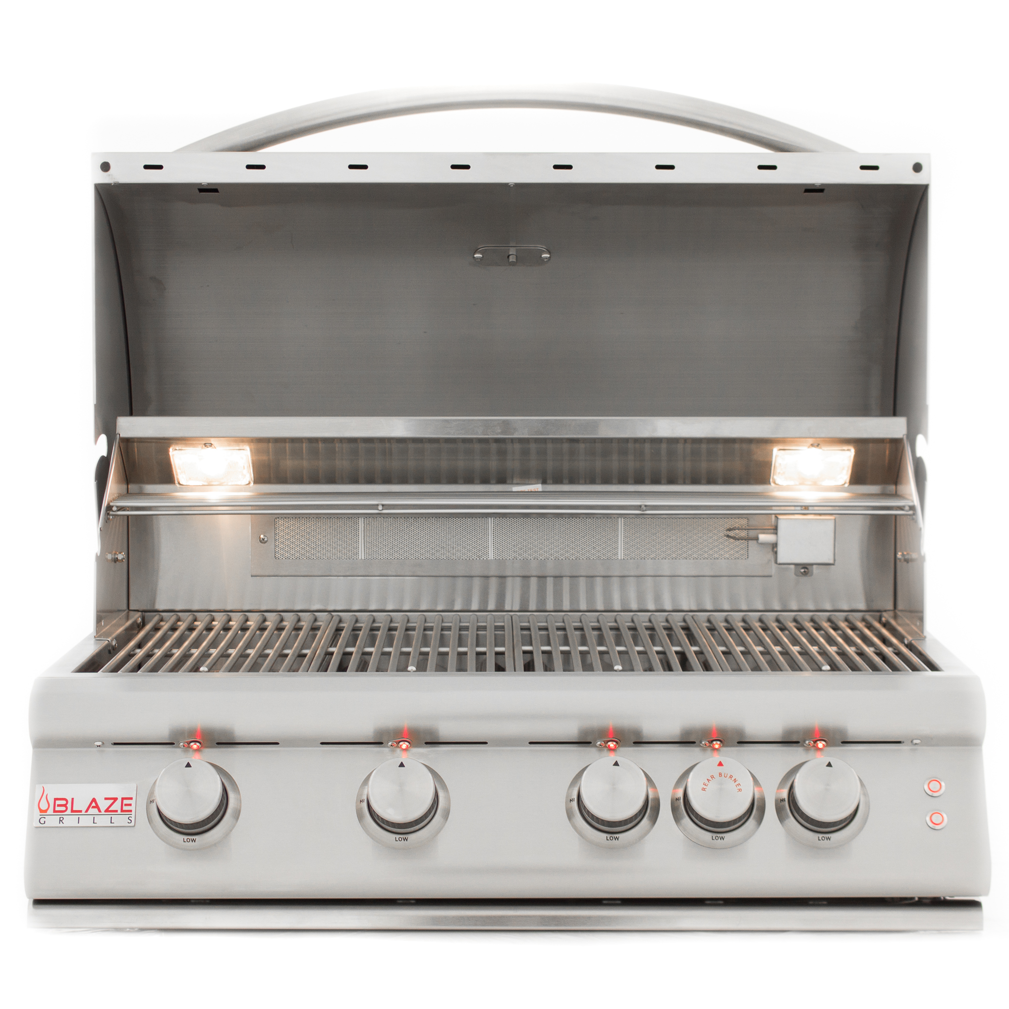 Burner Built-in 4-Burner LTE 32-Inch Blaze Blaze - with Gas System and Grills Lighting Rear Grill