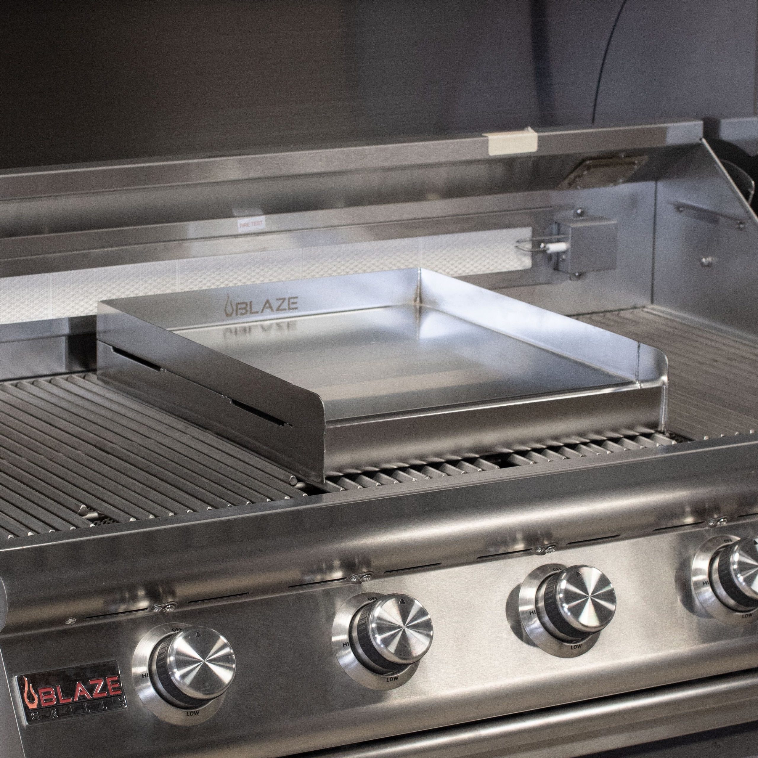 Griddle plate discount for grill